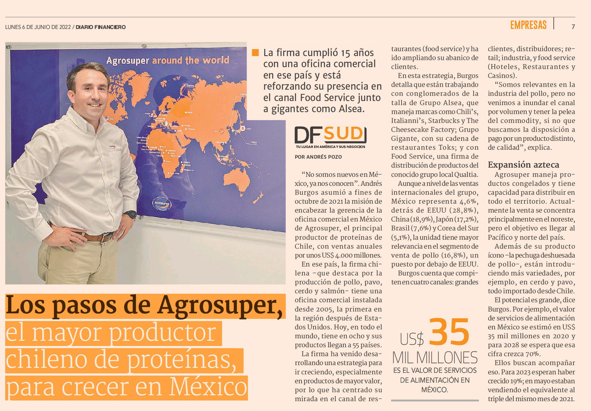 Los pasos de Agrosuper, el mayor productor de proteínas chileno, para crecer en el exigente mercado mexicano