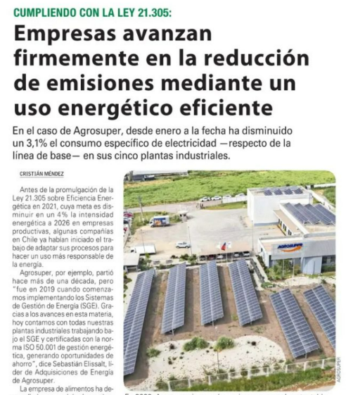 (Español) Empresas avanzan firmemente en la reducción de emisiones mediante un uso energético eficiente