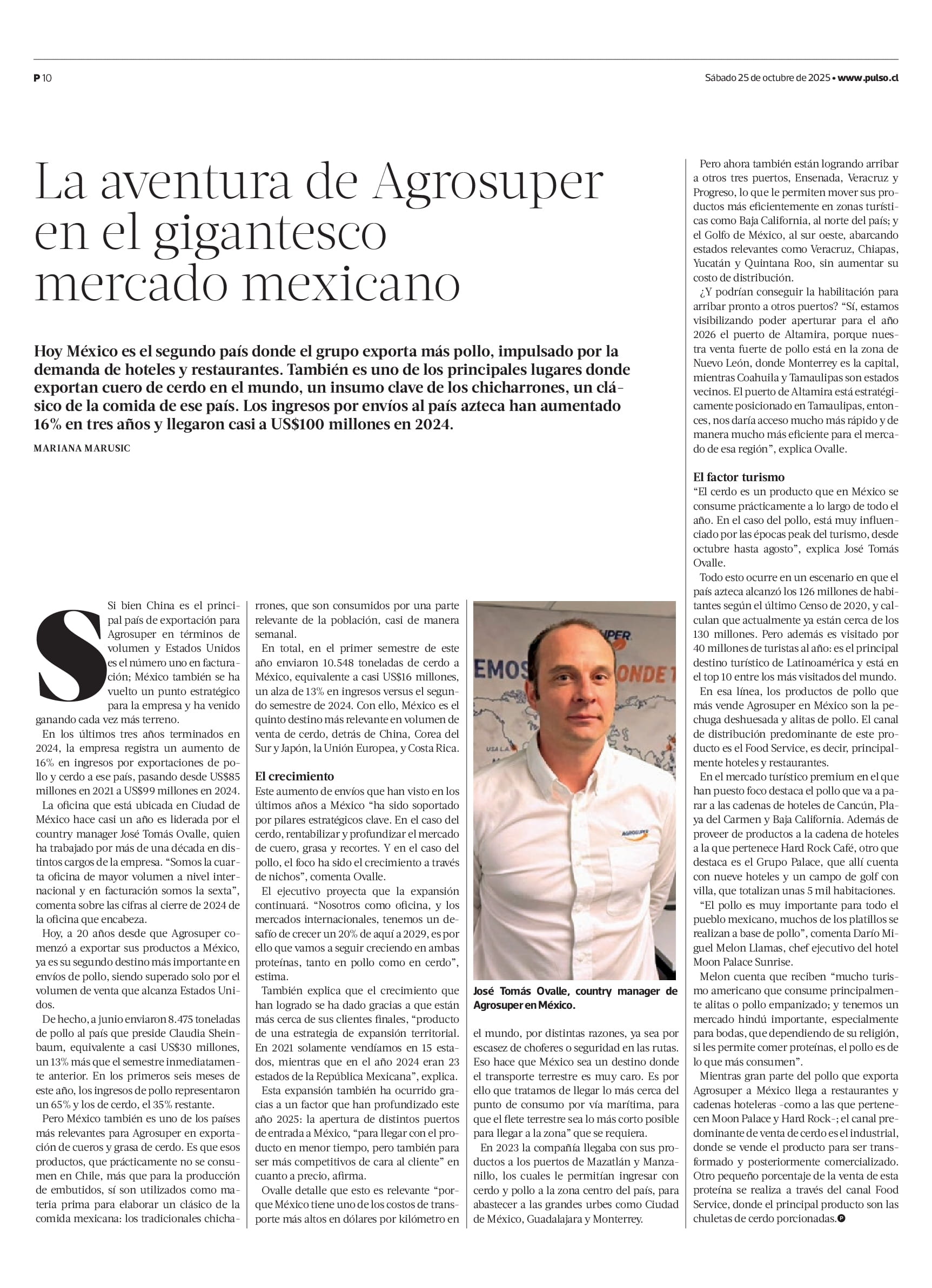 (Español) La aventura de Agrosuper en el gigantesco mercado mexicano